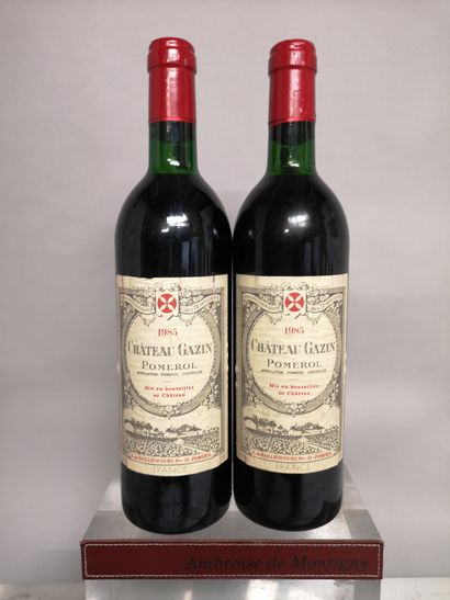 2 bouteilles Château GAZIN - Pomerol 1985


Étiquettes...