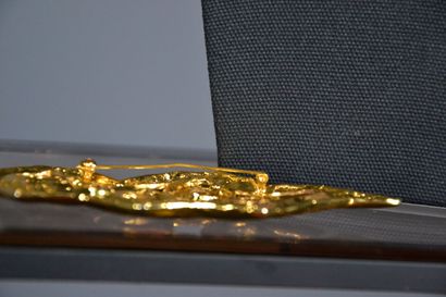null Large broche HANAE MORI PARIS.

Elle est réalisée en métal doré. La forme est...