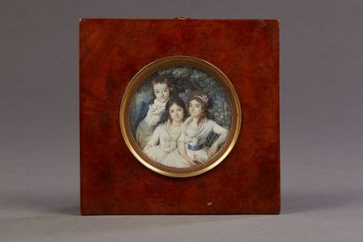 null Ecole FRANCAISE de la fin du XVIIIe siècle
Portrait de famille représentant...