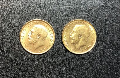 
ANGLETERRE 2 pièces d'or George V
