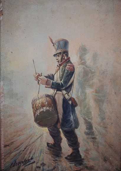 null School XXth

The Napoleonic Drum

Oil on panel with a signature in the lower...