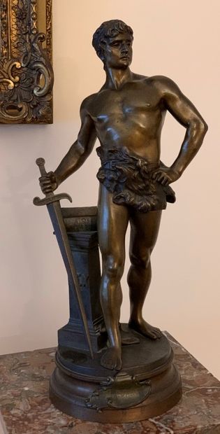 null Maurice CONSTANT (1875-1915)

Statue en bronze, Goliath "Le droit civique".

Hauteur...