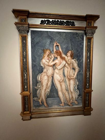 null After Botticcelli

Three graces, low relief in plaster