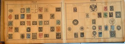 null Stamp album mainly from Europe