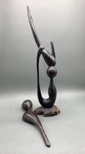 null 
Figurine en bois exotique Makomde. (Accidenté)

Hauteur : 40 cm
