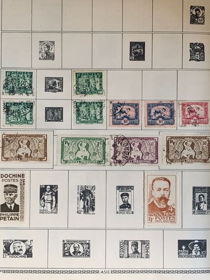 null Lot of stamp albums of the XXth century.