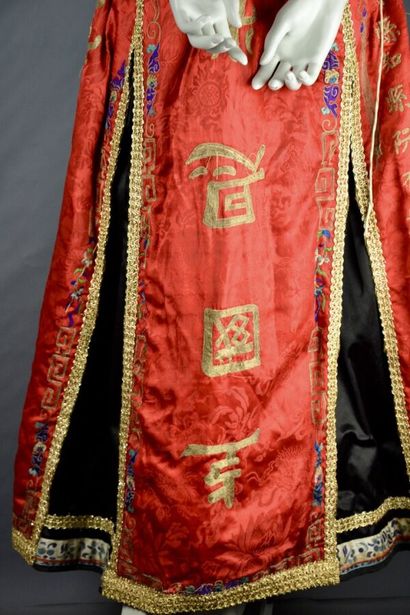 null Jupe longue chinoise - costume de scène de l'empereur Sou Chong peut être réalisé...