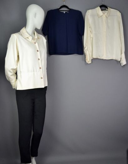Lot de 3 blouses YVES-SAINT-LAURENT Rive-Gauche....