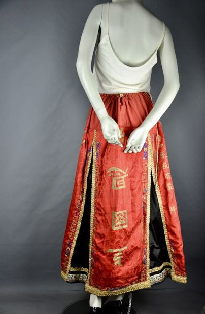 null Jupe longue chinoise - costume de scène de l'empereur Sou Chong peut être réalisé...