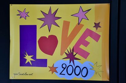 Affiche LOVE Yves-Saint-Laurent - 2000 modèle...