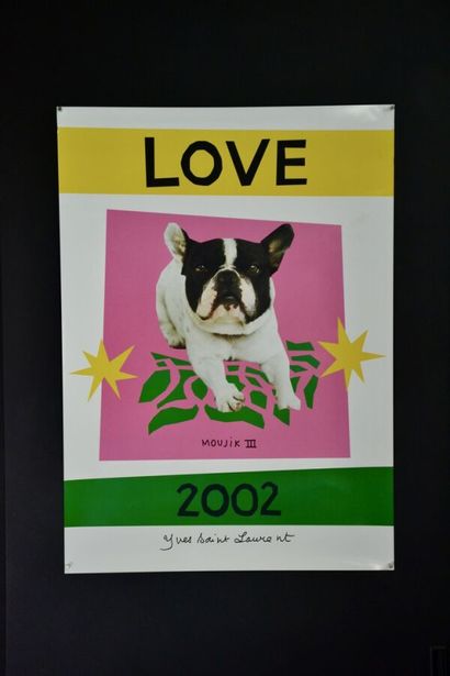 Affiche LOVE Yves-Saint-Laurent - 2002 modèle...