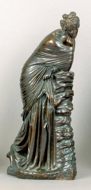 Ecole FRANCAISE du XIXe siècle Sculpture en bronze à patine brune représentant une...