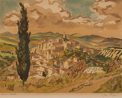 Yves Brayer (1907-1990).
Village of Provence
Lithograph...