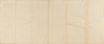 null Manufacture COGOLIN, Artuby. White wool gallery carpet
325 x 135 cm 
(Traces...