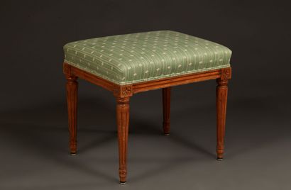 Rectangular stool in the Louis XVI style,...