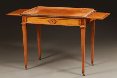 Small neoclassical style desk, in natural...
