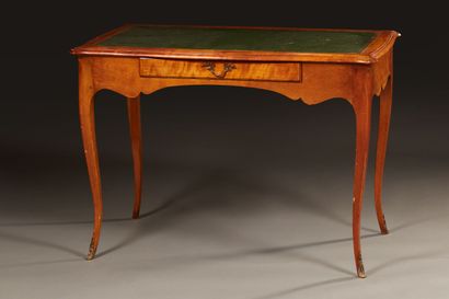 Small Louis XV style desk in stained cherry...