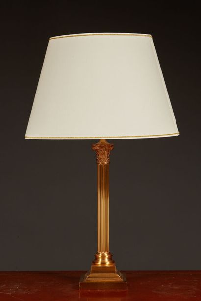 Vaughan Designs. A column lamp with a Corinthian...