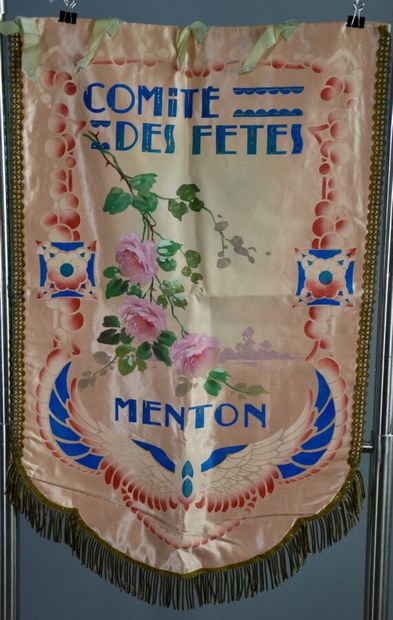 CARNAVAL DE MENTON - Bannière trophée 1er...