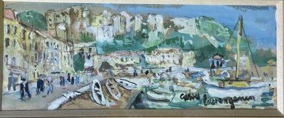 Lucien GENIN (1894-1953)
Le port de Cassis
Gouache...