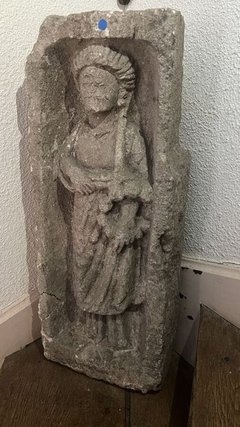 null Figure en pierre reconstituée 
Fiche initiale modifiée 
Hauteur : 75 cm - Largeur...