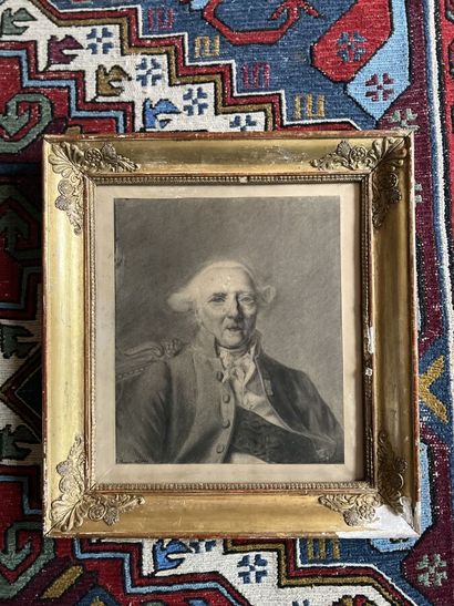 null Ecole du début XIXe siècle
Portrait en buste d'homme, présumé de Georges III...