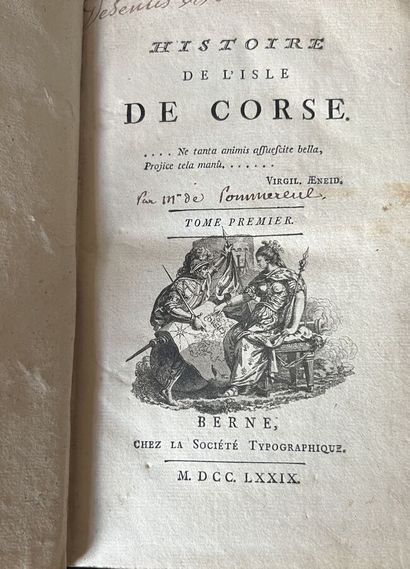 Histoire de l'Isle de Corse, 1779 (Monsieur...