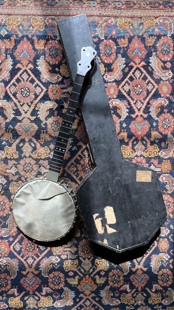MNSTIR, banjo 5 cordes, corps en métal chromé,...