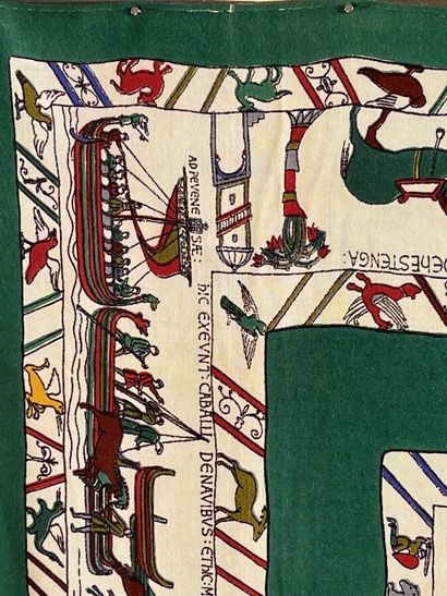 null HERMÈS PARIS Edward Rex Square The "tapestry" of Bayeux 1940 Charles Pittner.

The...