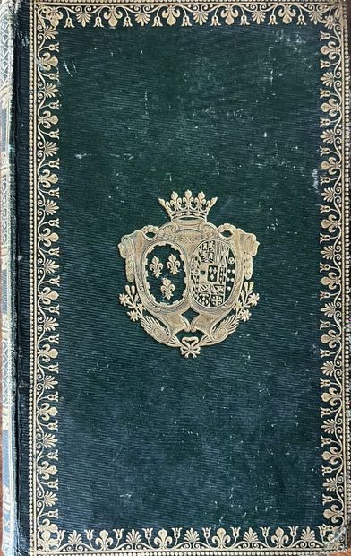 null (DUCHESSE de BERRY) Volume bound in green morocco with the arms of the Duchess...