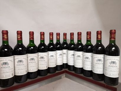 null 12 bouteilles La RESERVE DU GENERAL - 2nd vin du Château PALMER Margaux 1986...