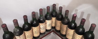 null 12 bottles Château GLORIA - Saint Julien 1969 Labels slightly stained, 3 damaged....