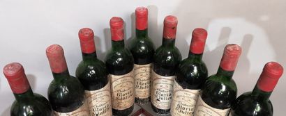 null 9 bottles Château GLORIA - Saint Julien 1959 Slightly stained and damaged labels....