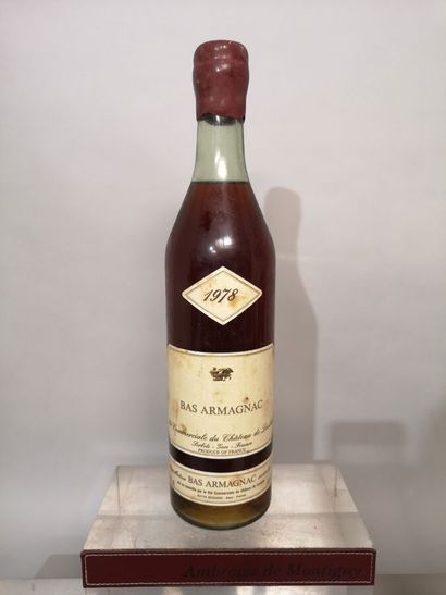 1 bottle 70cl BAS ARMAGNAC - Château de LAUBADE...