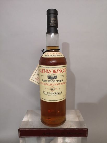 null 1 bottle SCOTCH WHISKY GLENMORANGIE Highland Single Malt "Port Wood finish