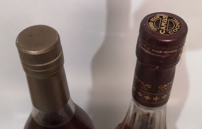 null 2 bottles 70cl COGNACS DIVERS Années 70' 1 CAMUS Grand V.S.O.P. and 1 Vieille...
