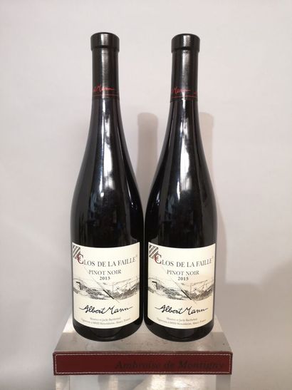 2 bouteilles ALSACE - Albert MANN PINOT NOIR...