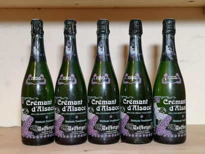 5 bottles CREMANT d'ALSACE - WOLFBERGER ...