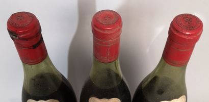 null 3 bouteilles GRANDS ECHEZEAUX - Emile CHANDESAIS 1937 Étiquettes légèrement...