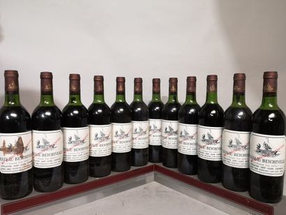 null 12 bouteilles Château BEYCHEVELLE - 4ème Gcc Saint Julien 1975 En caisse bois.1...
