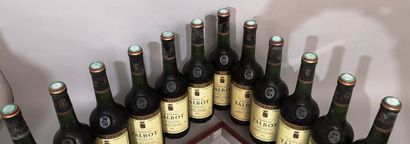 null 12 bouteilles Château TALBOT - 4ème Gcc Saint Julien 1976 Étiquettes légèrement...