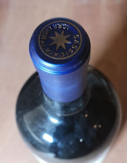 null 1 magnum SASSICAIA - Tenuta San Guido - IGT TOSCANE 2004 Niveau haute épaul...