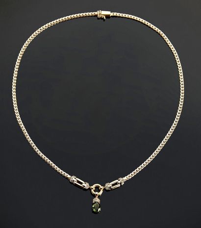 Necklace in yellow gold 18 k (750 thousandths)...