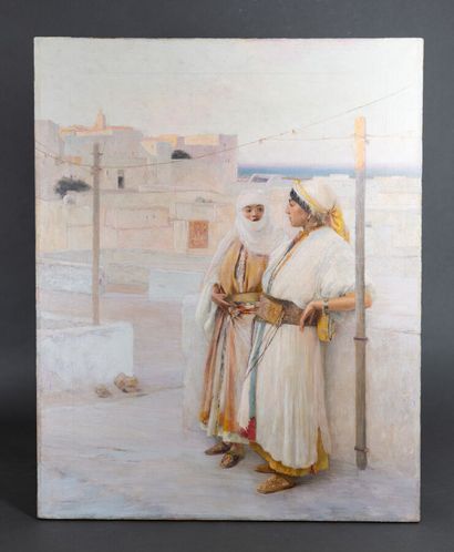 null Louis-Auguste GIRARDOT (1856-1933)
La terrasse au soleil couchant, à Tanger
Huile...