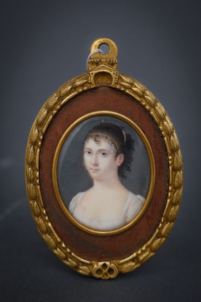 19th century French school 
Female bust portrait...