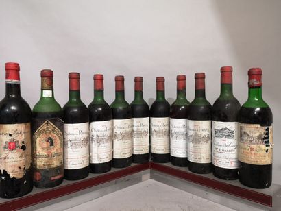 11 bouteilles BORDEAUX DIVERS Années 70'...