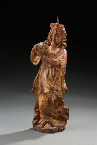Carved wood Saint Georges transformed into...