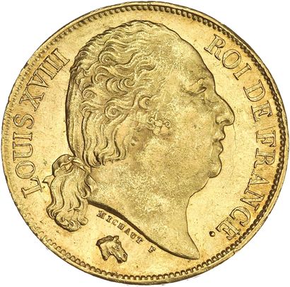 LOUIS XVIII (1815-1824)
20 francs or. 1818....