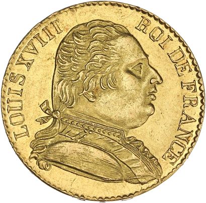 LOUIS XVIII, en exil 1815
20 francs or. 1815....