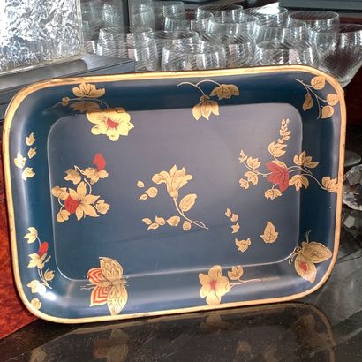 Christian DIOR, small metal tray painted...
